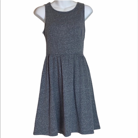 Old Navy Gray Fit & Flare Dress size S - Picture 1 of 5